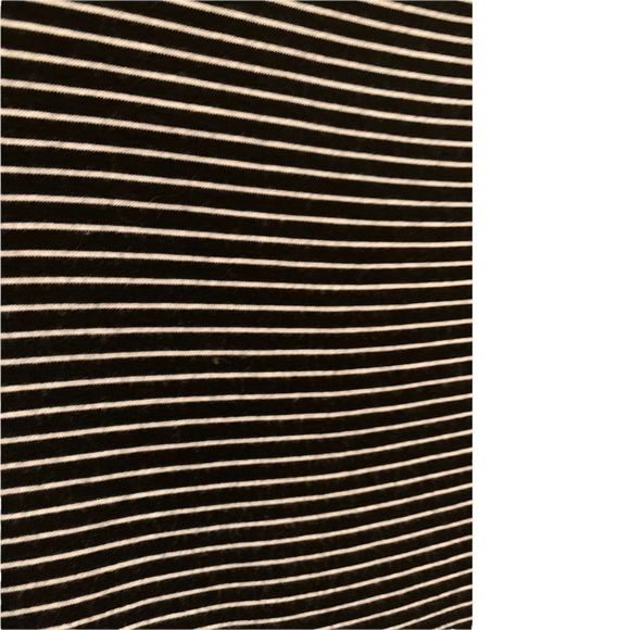 Mossimo Black White Striped T-Front Top S (A-121) - Picture 6 of 8